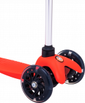 Самокат Ridex 3-колесный Zippy 3D, 120/80 мм, красный