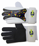 Перчатки вратарские фб Atemi NOVUS NFG-02, бел.-черн, размер M