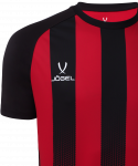 Футболка игровая Jögel Camp Striped Jersey, красный/черный