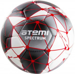Мяч футбольный Atemi SPECTRUM, PVC, бел/сер, р.5 , р/ш, окруж 68-71
