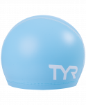 Шапочка для плавания TYR Long Hair Silicone Comfort Swim Cap, LSCCAPLH/450, голубой