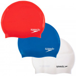 Шапочка для плавания детская SPEEDO Plain Flat Silicone Cap Junior,8-709931959, 4 цвета в ассортименте (Junior)
