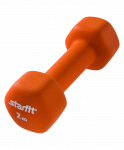 Гантель неопреновая Starfit DB-201 2 кг, оранжевый