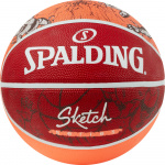 Мяч баскетбольный Spalding Sketch Drible, 84381z, р.7 (7)