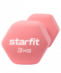 УЦЕНКА Гантель неопреновая Starfit DB-201 3 кг, коралловый