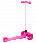 Самокат Ridex 3-колесный Zippy 3D, 120/80 мм, розовый