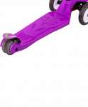 Самокат Ridex 3-колесный Smart 3D, 120/80 мм, фиолетовый