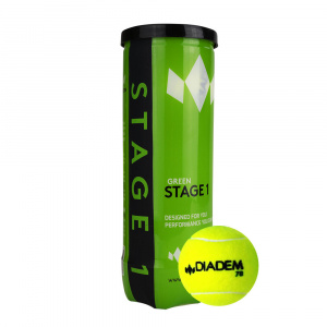 Мячи для большого тенниса детские DIADEM Stage 1 Green Ball, BALL-CASE-GR, от 11 лет, упаковка 3 мяча ― купить в Москве. Цена, фото, описание, продажа, отзывы. Выбрать, заказать с доставкой. | Интернет-магазин SPORTAVA.RU
