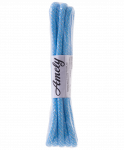 Скакалка для для художественной гимнастики Amely RGJ-304, 3м, голубой/серебряный, с люрексом