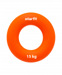 Эспандер кистевой Starfit ES-403 "Кольцо", диаметр 7 см, 15 кг, силикогель, оранжевый