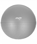 УЦЕНКА Мяч гимнастический полумассажный Starfit GB-201 65 см, антивзрыв, серый