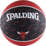 Мяч баск. SPALDING Chicago Bulls р. 7, резина, красно-черн-белый