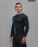 Мужская футболка с длинным рукавом FIFTY High Force FA-ML-0101-BLK, черный