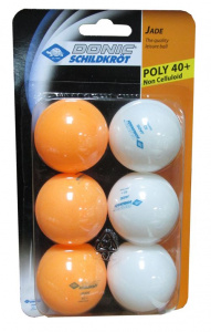 Мячи для настольного тенниса DONIC/SCHILDKROT Jade 1*, пластик, 40+ бел/оранж, 6 шт. ― купить в Москве. Цена, фото, описание, продажа, отзывы. Выбрать, заказать с доставкой. | Интернет-магазин SPORTAVA.RU