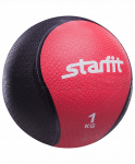 Медбол Starfit GB-702, 1 кг, красный