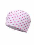 Шапочка для плавания Atemi silicone cap Point white, силикон, Цвет: Принт, TSC1PW