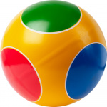 Мяч детский Кружочки ручное окрашивание, MADE IN RUSSIA Р3-200-Кр, диаметр 20 см, цвета в ассортименте
