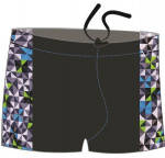 Плавки-шорты мужские для бассейна,с Atemi принт. вставками, SM8 18