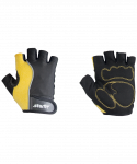 Перчатки для фитнеса Starfit SU-108, желтые/черные (S)
