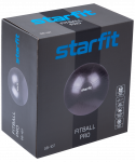 Фитбол Starfit PRO GB-107, 75 см, 1400 гр, без насоса, чёрный, антивзрыв