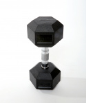 Гантель гексагональная Starfit DB-301 12 кг, обрезиненная, черный