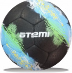 Мяч футбольный Atemi GALAXY, резина, чёрн, р.5 , р/ш, окруж 68-71