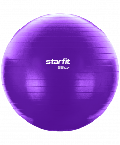 Фитбол Starfit GB-108 антивзрыв, 1000 гр, фиолетовый, 65 см ― купить в Москве. Цена, фото, описание, продажа, отзывы. Выбрать, заказать с доставкой. | Интернет-магазин SPORTAVA.RU