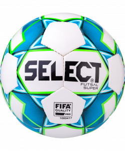 Мяч футзальный Select Futsal Super FIFA 850308, №4, белый/синий/зеленый (4) ― купить в Москве. Цена, фото, описание, продажа, отзывы. Выбрать, заказать с доставкой. | Интернет-магазин SPORTAVA.RU