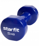 Гантель виниловая Starfit Core DB-101, 5 кг, темно-синий