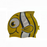 Шапочка для плавания силиконовая Dobest "Рыбка" YS30 (желтая)