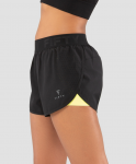 Женские спортивные шорты FIFTY Duo Shape black/yellow FA-WS-0103-BYL, черный/желтый