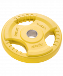 Диск обрезиненный Starfit BB-201, d=26 мм, желтый, 1,25 кг