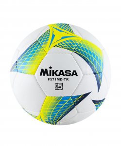 Мяч футбольный Mikasa F571MD-TR-B, №5, белый/бирюзовый/желтый (5) ― купить в Москве. Цена, фото, описание, продажа, отзывы. Выбрать, заказать с доставкой. | Интернет-магазин SPORTAVA.RU