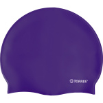 Шапочка для плавания TORRES Flat, SW-12201PL, фиолетовый, силикон (Senior)