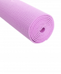 Коврик для йоги и фитнеса Starfit FM-101, PVC, 173x61x0,8 см, розовый пастель