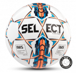 Мяч футбольный SELECT CONTRA, 812310-006 бел/оранж/син, размер 5