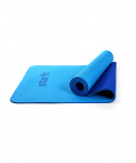 Коврик для йоги и фитнеса Starfit FM-201, TPE, 173x61x0,6 см, синий/темно-синий