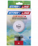 Мяч для настольного тенниса Start Line 1* Club Select белый, 6 шт.