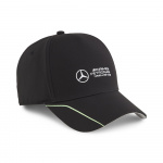 Бейсболка PUMA MAPF1 BB Cap 02569301, 100% полиэстер, черно-салатовый (Универсальный)