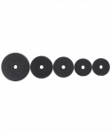 Диск пластиковый BASEFIT BB-203 d=26 мм, черный, 2,5 кг