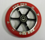 Колесо Fox Wheel 6ST 125мм красный/черный, black/red