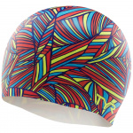 Шапочка для плавания TYR Prism Silicone Swim Cap, LCSPRM-960, мультиколор (Senior)