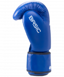 Перчатки боксерские BoyBo Basic, 6 oz, к/з, синий