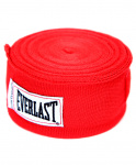 Бинт боксерский Everlast 4465RD, 2.5 м, хлопок, красный