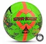 Мяч футбольный SELECT STREET SOCCER,(на асфальте) 813110-444 зел/оранж, размер 4,5