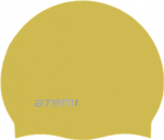 Шапочка для плавания Atemi, силикон (б/м), золото, RC306