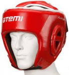 Шлем боксерский, натуральная кожа, цвет красный, Atemi LTB19701