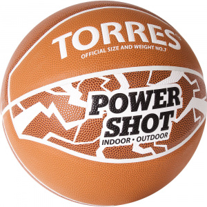 Мяч баскетбольный TORRES Power Shot B32087, размер 7 (7) ― купить в Москве. Цена, фото, описание, продажа, отзывы. Выбрать, заказать с доставкой. | Интернет-магазин SPORTAVA.RU