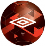 Мяч минифутбольный Umbro FUTSAL COPA, 20993U-GZ6 крас/бел/чер, размер 4