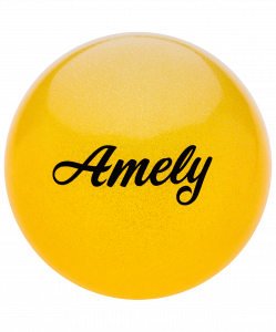 Мяч для художественной гимнастики Amely AGB-102, 15 см, желтый, с блестками ― купить в Москве. Цена, фото, описание, продажа, отзывы. Выбрать, заказать с доставкой. | Интернет-магазин SPORTAVA.RU